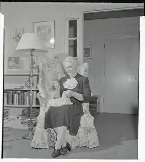 Woman Knitting
