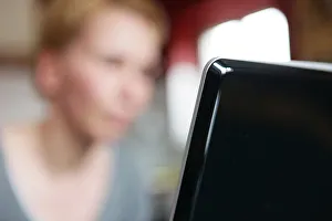 Mobility Collection: Woman at a laptop
