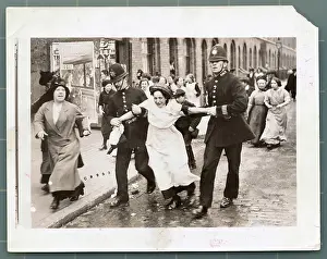 Riot Prints: Woman Being Led Away During Anti German Riots