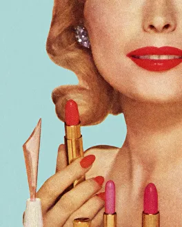 Retr Gallery: Woman With Lipsticks
