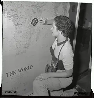 Woman Looking at Map