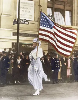 5th Avenue Prints: Woman Marching in Suffrage Parade