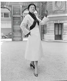Mink Prints: Woman Modeling a Coat
