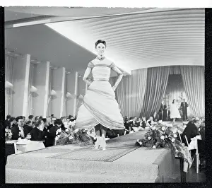 Woman Modeling a Dress
