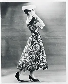 Woman Modeling a Dress