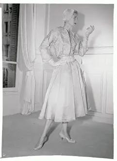Woman Modeling a Dress