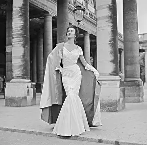 Woman Modeling a Dress