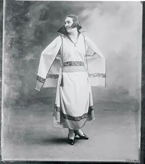Woman Modeling Dress