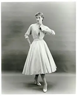 Cloth Prints: Woman Modeling Ensemble