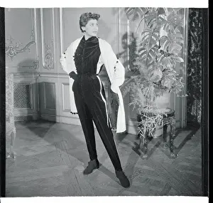 Woman Modeling Ensemble by Berlin Designer