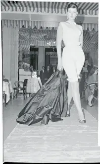 Woman Modeling an Evening Sports Outfit