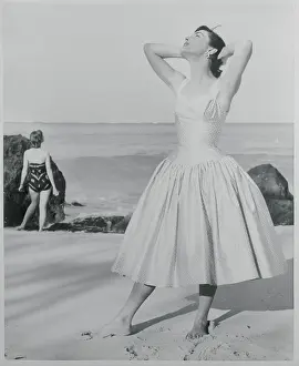 Nassau Prints: Woman Modeling Fashion