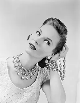 Woman Modeling Jewelry
