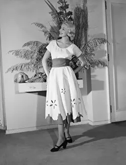 Woman Modeling Skirt