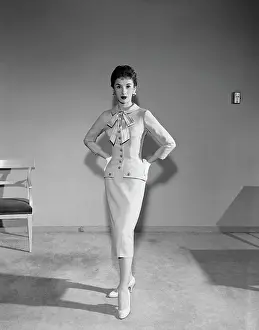 Woman Modeling a Suit