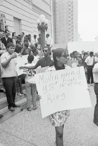 Refusing Prints: Woman at Muhammad Ali Draft Demonstration