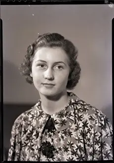 Roberts Prints: Woman in Patterned Blouse