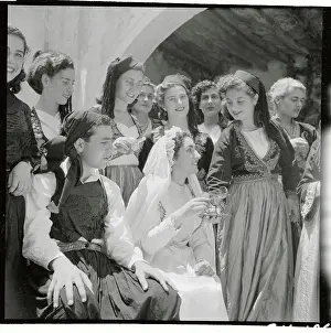 Cyprus Prints: Woman Performing a Cypriot Wedding