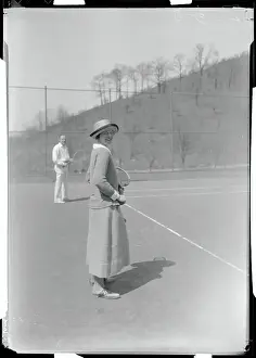 Woman Playing Tennis