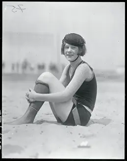 Woman Posing on Beach