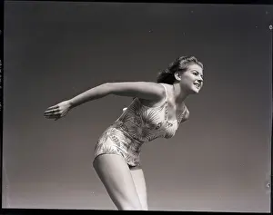 Forward Prints: Woman Preparing to Jump