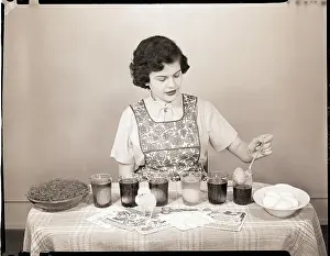 Woman Pulling Egg From Glass/Coloring