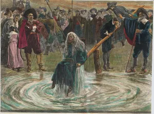 Tragedy Prints: Woman Being Punished by Being Dipped into Water