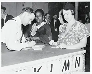 Dayton Prints: Woman Purchasing Food Stamps