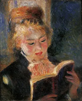 Painter Prints: Woman Reading, by Pierre-Auguste Renoir, 1874 - 1876, 19th Century, oil on canvas