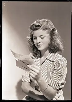 Woman Reading Telegram
