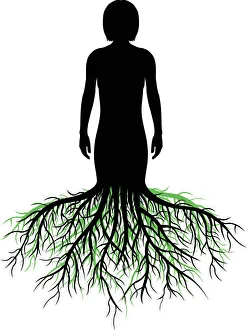 Spooky Gallery: Woman with Roots