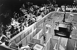 Contestant Prints: Woman Runs Through Maze on Game Show