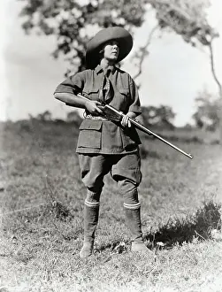Caution Prints: Woman in Safari Costume
