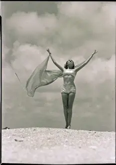 Woman Saluting Sunrise