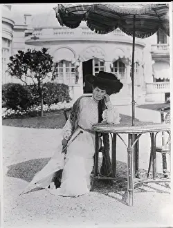 Parasol Prints: Woman Seated Under Parasol