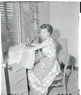 Woman Sewing