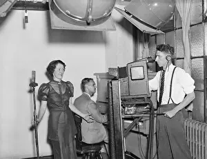 Demonstration Prints: Woman Singing For Tv Broadcasting Demo