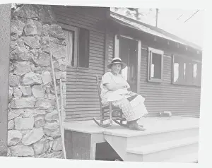Serenity Prints: Woman Sitting on Porch