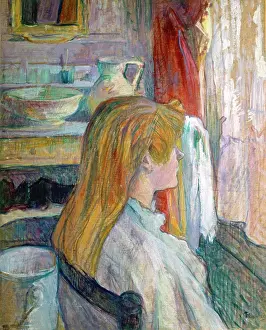 Henri De Toulouse Lautrec Prints: Woman sitting at a window, by Henri de Toulouse-Lautrec