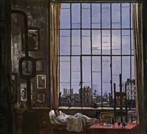 Woman Sleeping Below Large Window