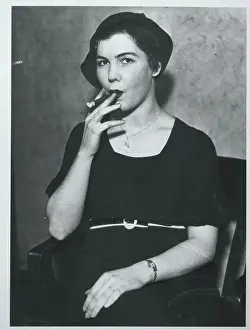 Woman Smoking Cigar