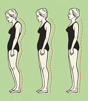 Images Dated 2nd October 2014: Woman Standing With Better Posture