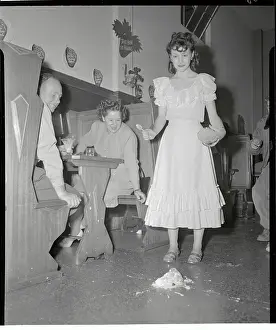 Ice Cream Prints: Woman Standing Over Dropped Ice Cream Sundae
