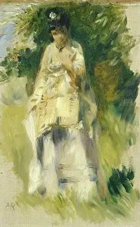 Post Impressionist Prints: Woman Standing By A Tree