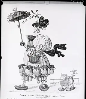 Strange Prints: Woman In Strange Costume To Chase Choler
