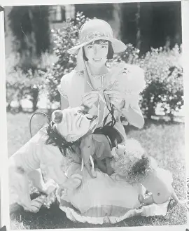 Woman With Stuffed Animals
