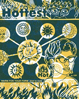 Images Dated 27th June 2005: Woman and Suns