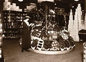 Toned Image Prints: Woman in Supermarket