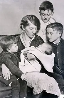 Woman Surrounded by her Children