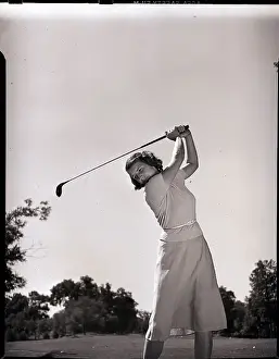 Precision Prints: Woman Swinging Golf Club